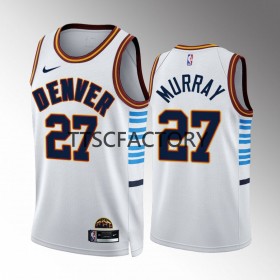 Herren NBA Denver Nuggets Trikot Jamal Murray 27 Nike 2022-23 City Edition Blau Swingman